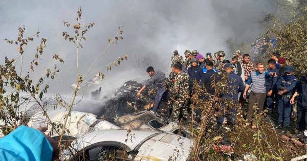 Plane with 72 people onboard crashes near Nepal's Pokhara airport, 36 bodies recovered so far